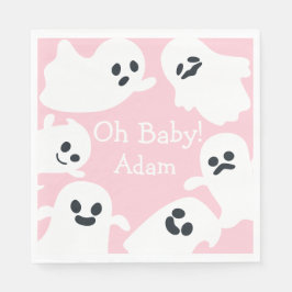 Oh, Baby! Pink & White Halloween Herbstdusche Serviette