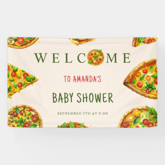 Oh Baby Pizza Tomaten Olivia Green Baby Dusche Banner