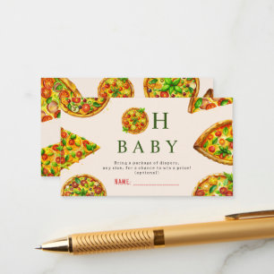 Oh Baby Pizza Tomaten Olivia Green Baby Dusche Begleitkarte