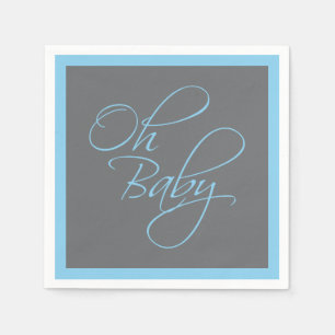 Oh Baby Posh Baby Dusche für Junge Serviette