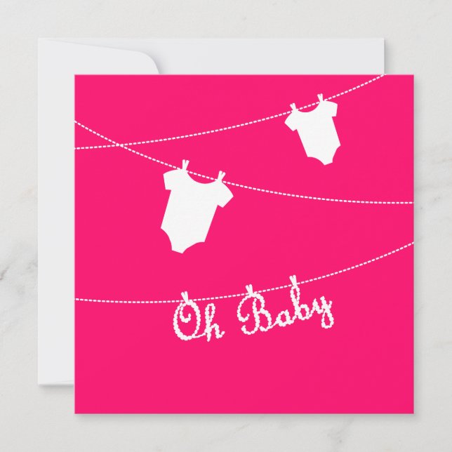 Oh Baby Pregnancy Ankündigung (Vorderseite)