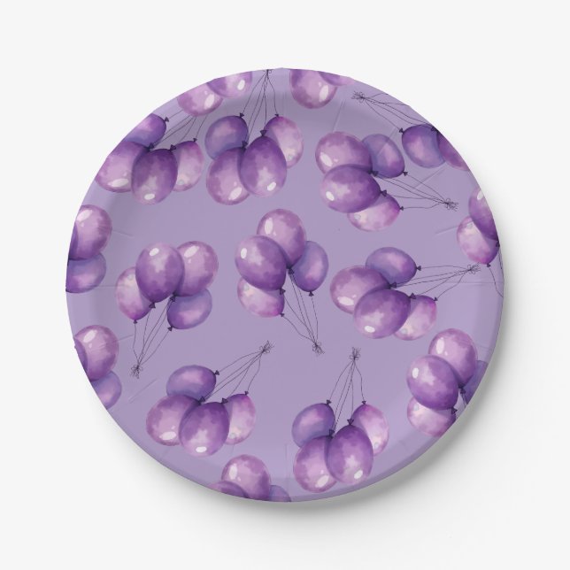 Oh Baby Purple Pappteller (Vorderseite)