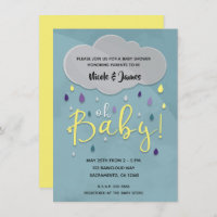 Oh Baby Regendusche Wolkenwetter Unisex Sprinkle