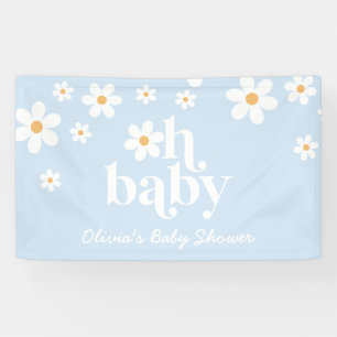 Oh, Baby! Retro Daisy Boho Babydusche Banner