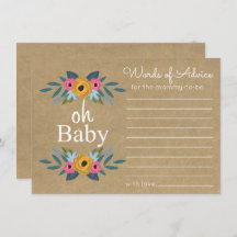 Oh, Baby! Rustic Kraft Blumenkleider Baby Dusche
