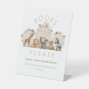 Oh Baby Safari Animals Boho Baby Showbook Sockelschild