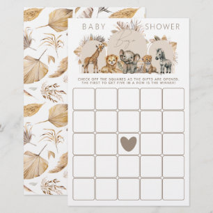 Oh Baby Safari Animals Boho Baby Showspiel