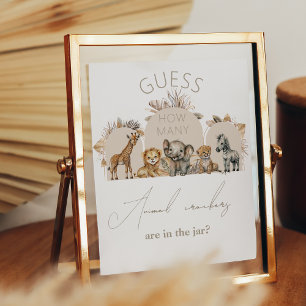 Oh Baby Safari Boho Shower Tiercrackers-Spiel Poster