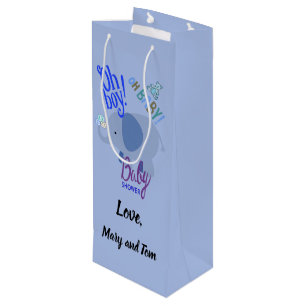 Oh, Baby! Schöne Babydusche Geschenktüte Für Weinflaschen