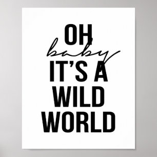 OH BABY SEINE WILDE WELT POSTER