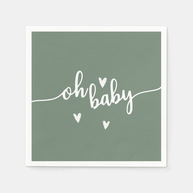 Oh, Baby Serviette (Vorderseite)
