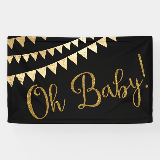 Oh Baby Shower Banner (Horizontal)