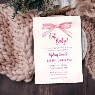 Oh Baby Shower Einladung