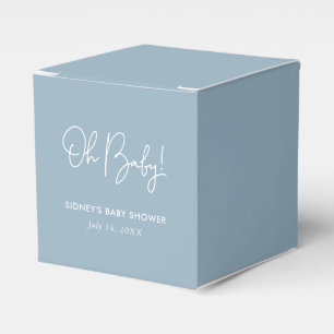 Oh Baby Sky Blue Personalisiert Baby Dusche Geschenkschachtel