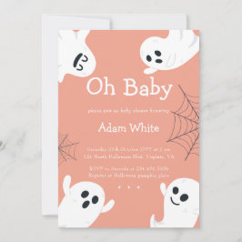 Oh Baby Spooky Ghost Halloween Fall Baby Dusche Einladung