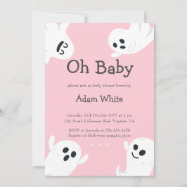 Oh Baby Spooky Ghost Halloween Fall Baby Dusche Einladung