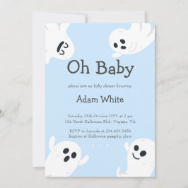 Oh Baby Spooky Ghost Halloween Fall Baby Dusche Einladung