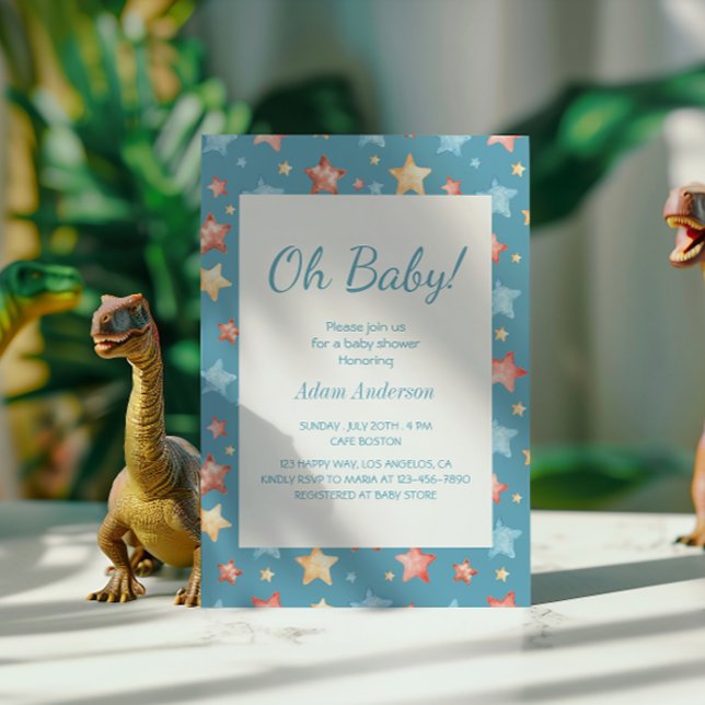 Oh, Baby! Starry Sky Baby Shower - Boy Baby Shower Einladung (Von Creator hochgeladen)
