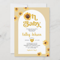 Oh Baby Sunflowers Arch Boho Baby Dusche