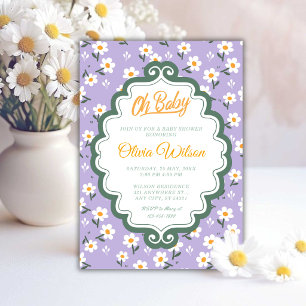 Oh Baby Süße Daisy Baby Shower Einladung