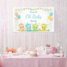 Oh Baby Süße Pastell-Bären Baby Shower Jungen Part