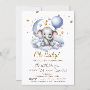 Oh Baby Teddy Bear Baby Dusche Einladung