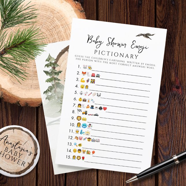 Oh Baby Woodland Baby Dusche Emoji Game (Von Creator hochgeladen)