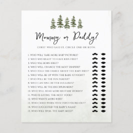 Oh Baby Woodland Mommy oder Daddy Baby Shower Game