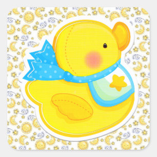 Oh Babyaufkleber von SRF Quadratischer Aufkleber