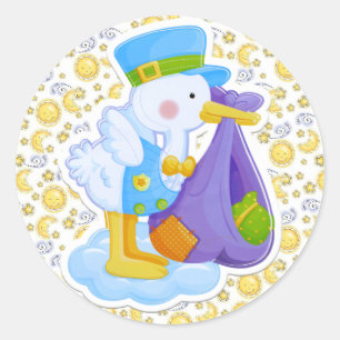 Oh Babyaufkleber von SRF Runder Aufkleber