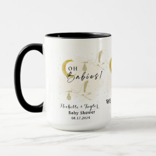 Oh Babys! Neutral Twin Storks Baby Shower Tasse