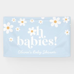 Oh Babys! Retro Daisy Boho Babydusche Banner