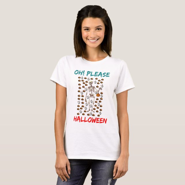 Oh! Bitte Halloween T-Shirt (Vorne ganz)