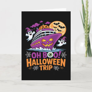 Oh Boo Halloween Reise Gespenst Ts Schiff Gruselig Karte