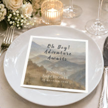 Oh Boy Adventure erwartet Mountains Baby Shower