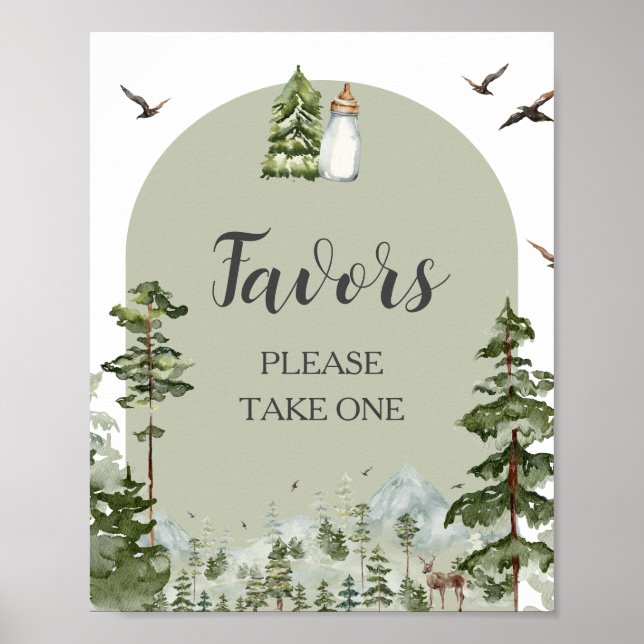 Oh Boy Adventure Pine Forest Baby Duwer Favoriten Poster (Vorne)