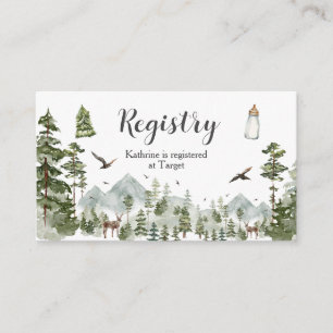 Oh Boy Adventure Pine Forest Baby Shooting Registr Begleitkarte