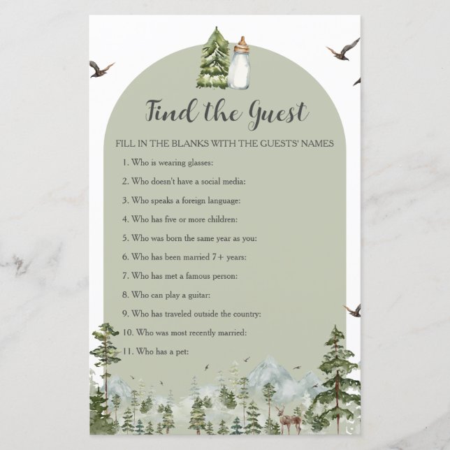 Oh Boy Adventure Pine Forest Finden Sie das Gast G (Vorderseite)