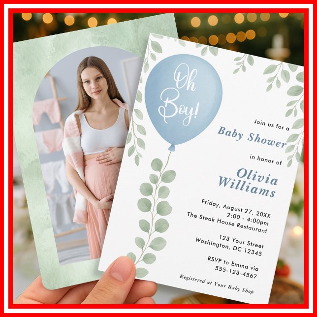Oh Boy Baby-Party Einladung (Von Creator hochgeladen)