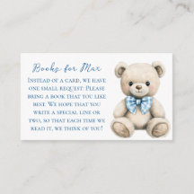 Oh Boy Baby Shower Buchwunschkarte