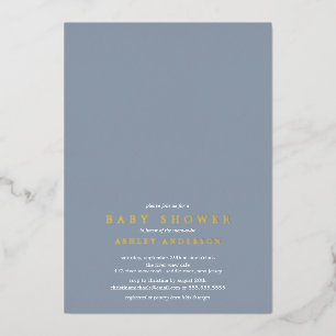 Oh Boy Baby Shower Folien-Einladung Folieneinladung