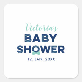 Oh Boy Baby Shower | Gastgeschenk Danke, Aufkleber