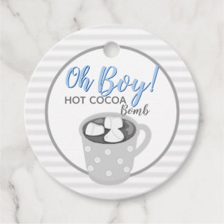 Oh Boy Baby Shower Ideen Hot Cocoa Bomb Geschenkanhänger