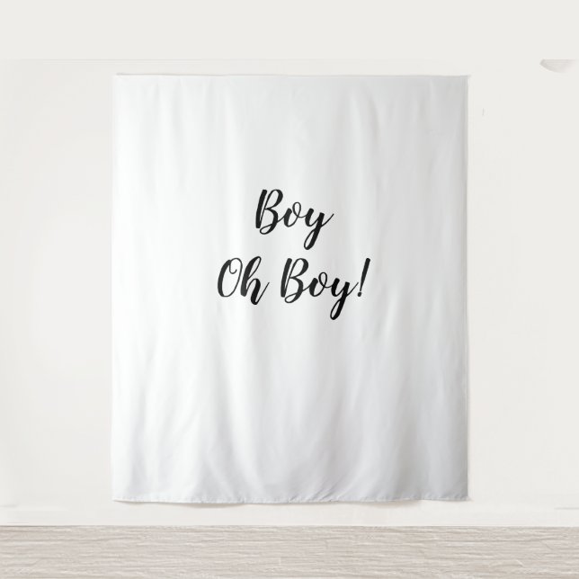 Oh Boy Backdrop Oh Boy Banner Tapestry Wandteppich (Vorderseite)