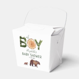 Oh Boy Bear Baby Shower Geschenkschachtel