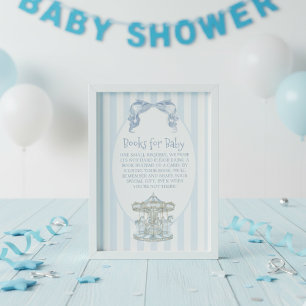 Oh Boy Blue Bow Karussell-Bücher fürs Baby Begleitkarte