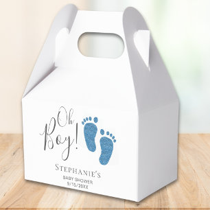 Oh Boy Blue Feet Baby Dusche Geschenkschachtel