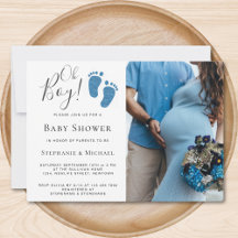 Oh, Boy Blue Glitzer Feet Foto Couples Kinderdusch