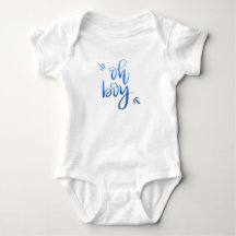 Oh Boy - Calligraphy Baby Bodysuit