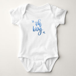 Oh Boy - Calligraphy Baby Bodysuit Strampler